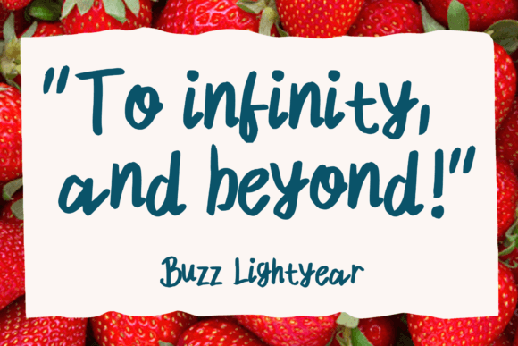 Strawberry Field Font Poster 2