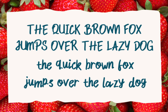 Strawberry Field Font Poster 4