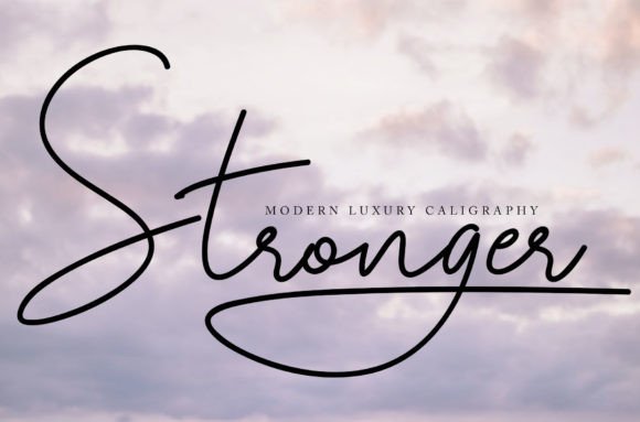 Stronger Font Poster 1