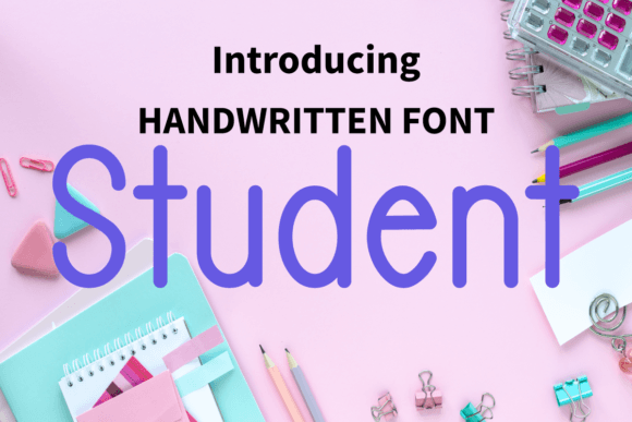 Student Font Poster 1