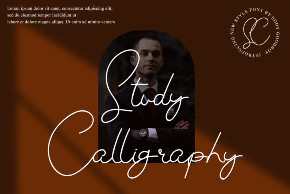 Study Calligraphy Font Poster 1