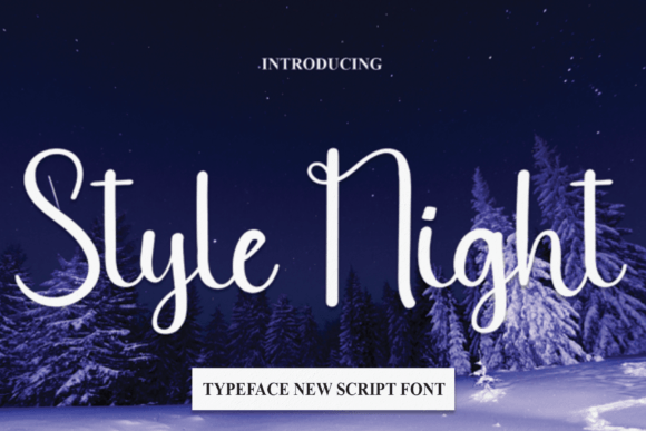 Style Night Font Poster 1