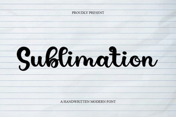 Sublimation Font