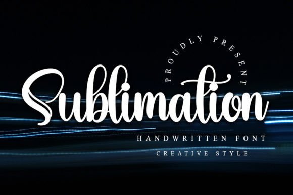 Sublimation Font Poster 1