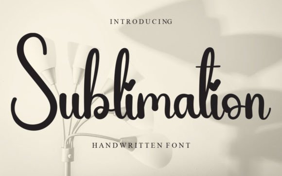 Sublimation Font Poster 1