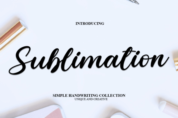 Sublimation Font Poster 1