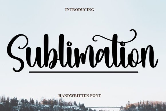 Sublimation Font Poster 1