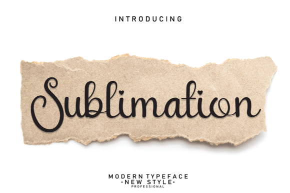 Sublimation Font