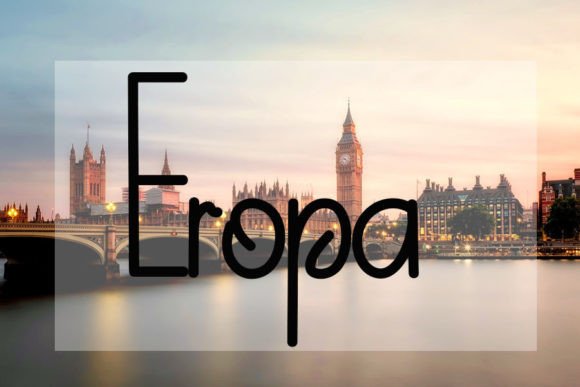 Subtropical Font Poster 3