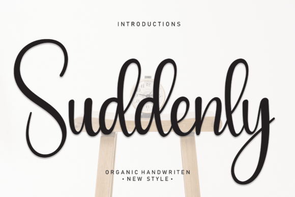 Suddenly Font Poster 1