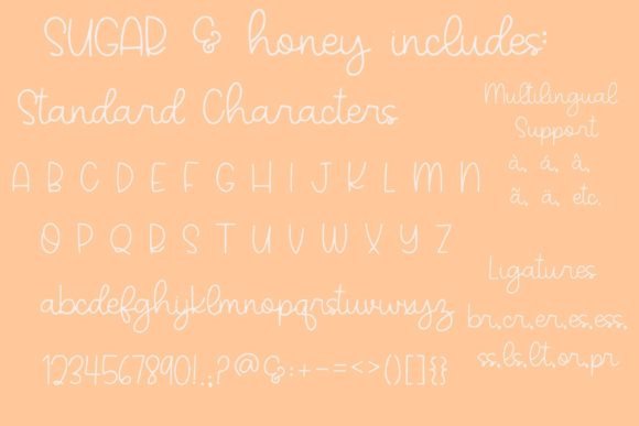 Sugar and Honey Font Poster 3