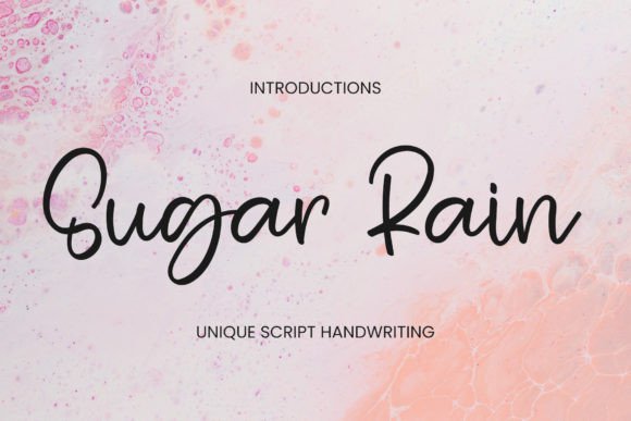 Sugar Rain Font Poster 1