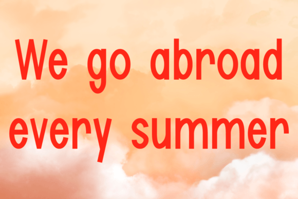 Summer Font Poster 2