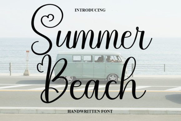 Summer Beach Font Poster 1