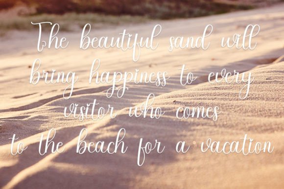 Summer Beach Font Poster 3
