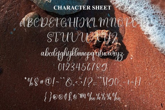 Summer Beach Font Poster 4
