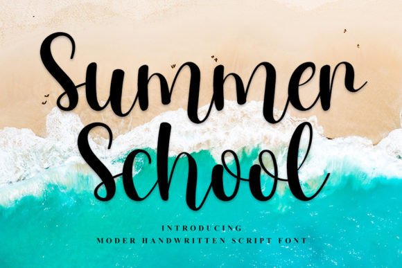 Summer School Font Poster 1