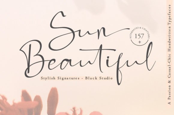 Sun Beautiful Font Poster 1