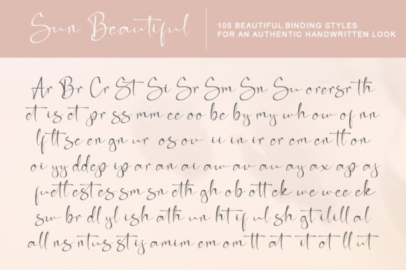 Sun Beautiful Font Poster 8