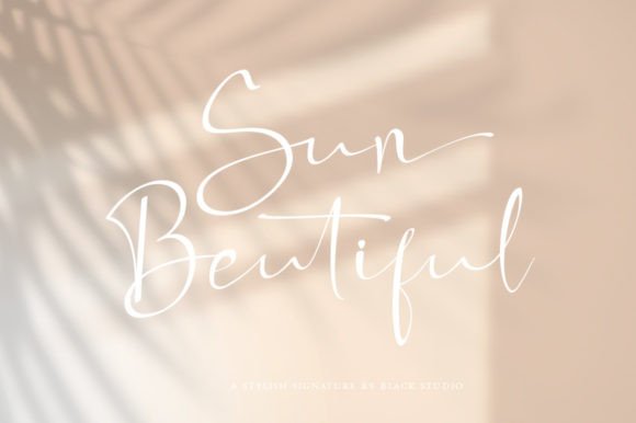 Sun Beautiful Font Poster 9