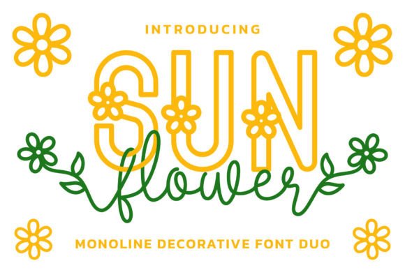 Sun Flower Duo Font