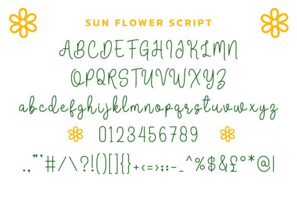 Sun Flower Duo Font Poster 7