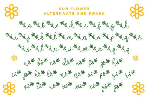 Sun Flower Duo Font Poster 8