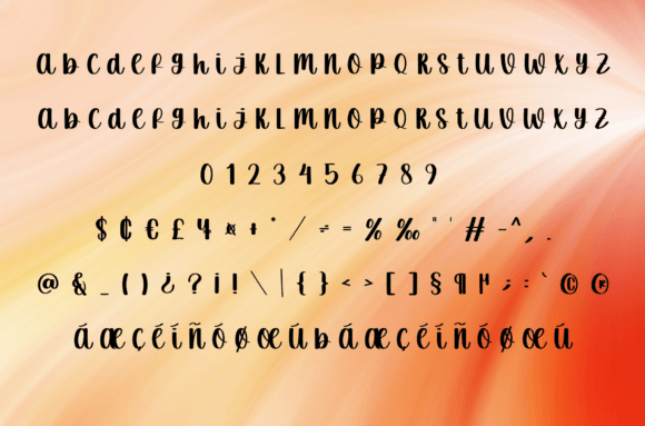 Sunbeam Font Poster 6