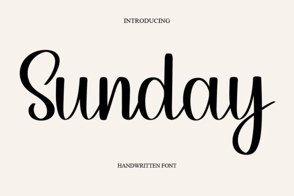 Sunday Font Poster 1