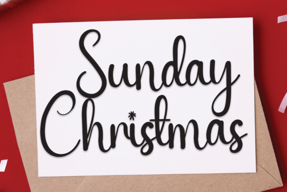 Sunday Christmas Font