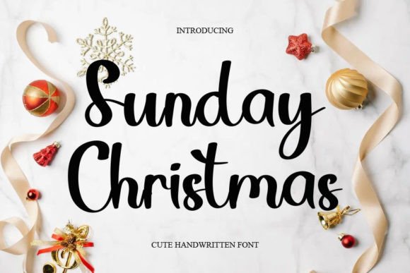 Sunday Christmas Font