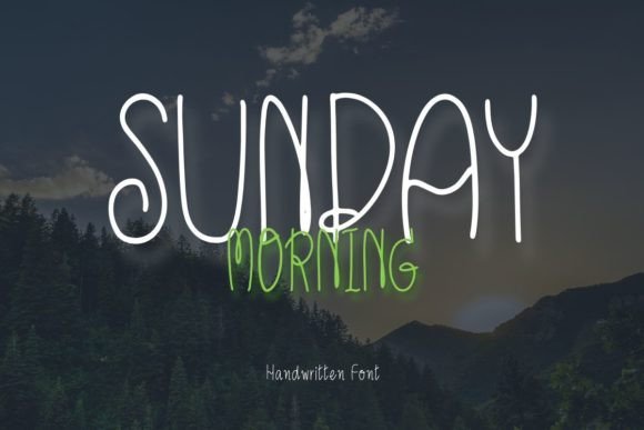 Sunday Morning Font Poster 1