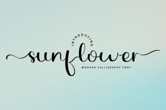 Sunflower Font Poster 1