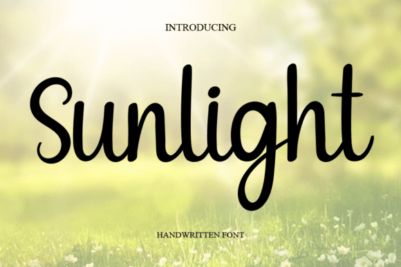 Sunlight Font Poster 1