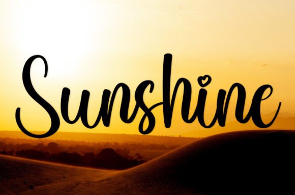 Sunshine Font Poster 1