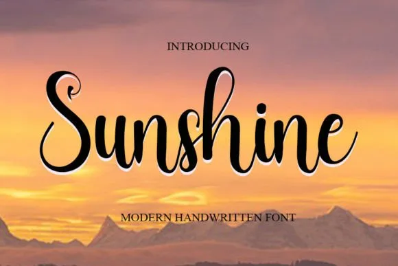 Sunshine Font Sunshine Font Poster 1