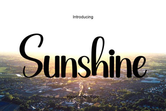 Sunshine Font Poster 1