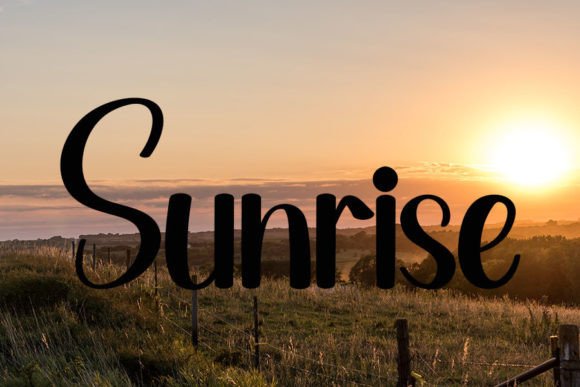 Sunshine Font Poster 2