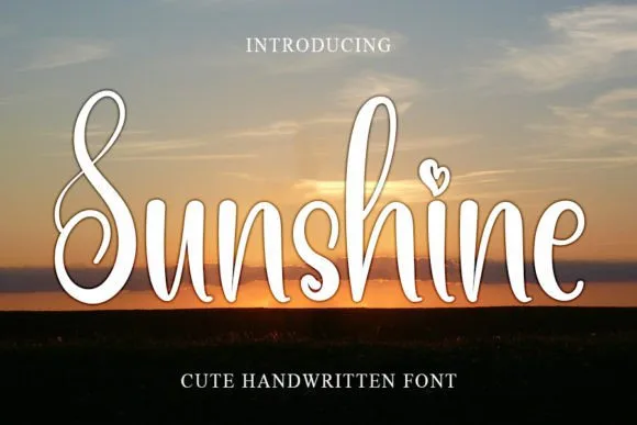 Sunshine Font Sunshine Font Poster 1