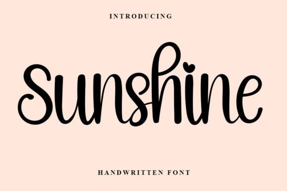 Sunshine Font Poster 1