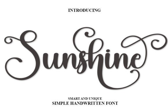 Sunshine Font Poster 1