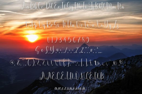 Sunshine Font Poster 7