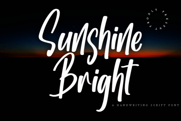 Sunshine Bright Font Poster 1