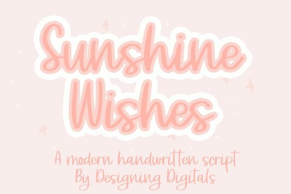 Sunshine Wishes Font Poster 1