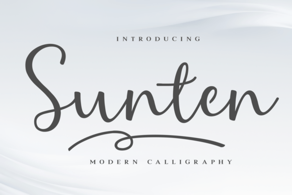 Sunten Font Sunten Font Poster 1