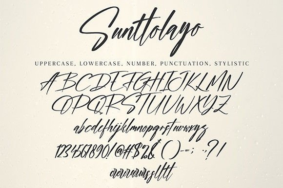 Sunttolayo Font Poster 9