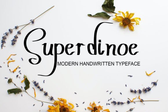 Super Dinoe Font Poster 1