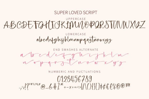Super Loved Font Poster 13