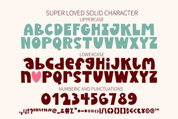 Super Loved Font Poster 15