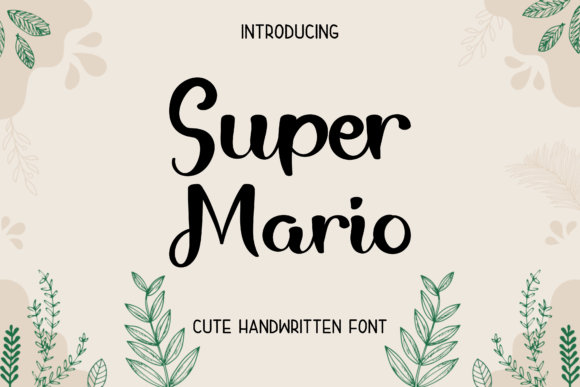 Super Mario Font Poster 1
